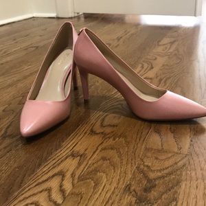 Pink leather Michael Kors 6.5 stiletto pumps